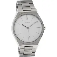 Oozoo Damen Herren Armbanduhr silber Analog Vintage Series Metallarmband D2UOC10336