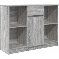 Syfax Sideboard mit Schublade Grau Sonoma 101x35x76 cm Holzwerkstoff