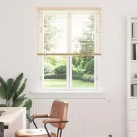 Syfax Venetianer Jalousie Hellbraun mit Muster 150 x 80 cm PVC