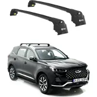 TURTLE DACHTRÄGER AIR-2 , Schwarz CHERY TIGGO 7 PRO 2020 - 2024 (SUV)