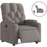Syfax Relaxsessel Elektrisch Taupe Stoff