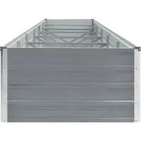 Syfax Garten-Hochbeet Verzinkter Stahl 480x80x45 cm Grau