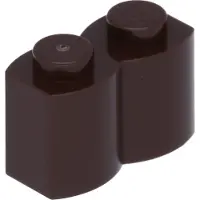 LEGO 1x2 Pallisade - 100 Stück Dunkelbraun