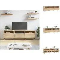 vidaXL TV-Schrank Sonoma-Eiche 150x30x44,5 cm Holzwerkstoff - TV-Möbel