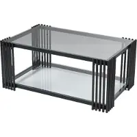 AEA Metall Couchtisch Schwarz Luxus Design Elegantes Möbel Wohnzimmer Couchtische