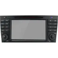 AWESAFE 7 Zoll Radio mit CD 32GB für Mercedes W203 2000 - 2007 Navi Lenkradsteuerung Bluetooth RDS DSP GPS DAB+