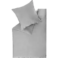 Schöner Wohnen Kollektion SCHÖNER WOHNEN-Kollektion Satin Bettwäsche PLAIN Grau 200 x 200 cm