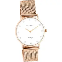 Oozoo Uni Armbanduhr ros?gold Analog C20243 Vintage Series Edelstahlarmband D2UOC20243