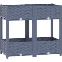 Syfax Hochbeet 80x40x71 cm Polypropylen