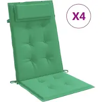 Syfax Hochlehner-Auflagen 4 Stk. Grün Oxford-Gewebe