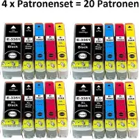 Inkpro 20 kompatible Tintenpatronen T33 XL / je 4 x T3351, T3361, T3362, T3363, T3364 für Epson Expression Premium XP-530 540 630 635 640 645 830 900 7100