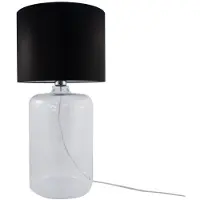 Zumaline Tischlampe AMARSA TRANSPARENT 5507BK, Zuma-Serie