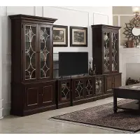 AEA TV-Ständer 2x Vitrine Moderne Wohnwand Wohnzimmer Set Modern 3tlg