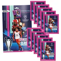 Topps - Champions League 2023/24 - Sammelsticker - 1 Starterpack + 10 Tüten