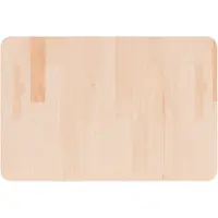 Syfax Waschtischplatte 60x40x1,5 cm Massivholz Unbehandelt
