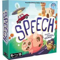 Asmodee Speech: Invente une histoire, Partyspiel, 4 Spielmodi, 15 Minuten, Ab 8 Jahren