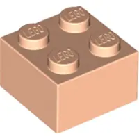 LEGO 2x2 Stein 3003 - 10 Stück Helles Nougat