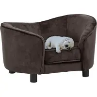 Syfax Hundesofa Braun 69x49x40 cm Plüsch