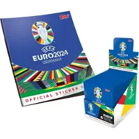 Topps UEFA EURO 2024 Germany - Sammelsticker - 1 Album + 1 Display (100 Tüten)