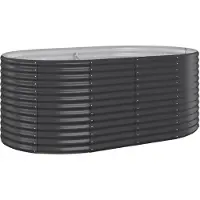 Syfax Hochbeet Verzinkter Stahl 175x100x68 cm Anthrazit