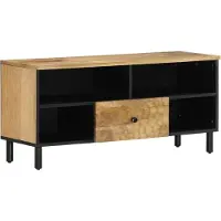 Syfax TV-Schrank 100x33x46 cm Massivholz Mango
