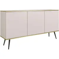 Furnlux Classic FURNLUX Sideboard Oro Beige Und Black 160cm / Hauptfarbe: Beige / Abmessungen: 160 x 39 x 85 cm