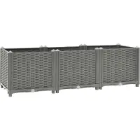 Syfax Hochbeet 120x40x38 cm Polypropylen