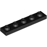 LEGO 1x5 Platte 78329 - 250 Stück Schwarz