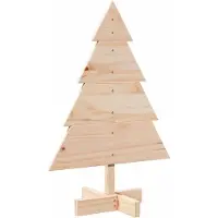 Syfax Weihnachtsbaum Holz zum Schmücken 70 cm Massivholz