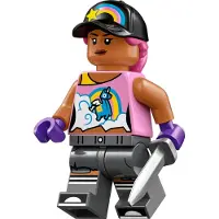 LEGO Fortnite Beach Bomber Spielfigur mit sommerlichem Skin und Regenbogen-Motiven