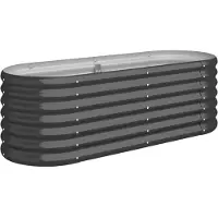 Syfax Hochbeet Verzinkter Stahl 114x40x36 cm Anthrazit