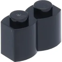 LEGO 1x2 Pallisade - 250 Stück Schwarz