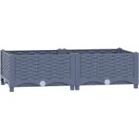 Syfax Hochbeet 80x40x23 cm Polypropylen