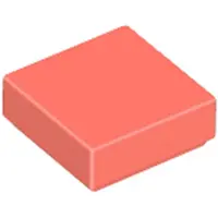 LEGO 1x1 Fliesen 3070 - 250 Stück Coral