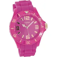 Oozoo Damen Armbanduhr pink Analog matt Timepieces Silikonarmband D2UOC5047A