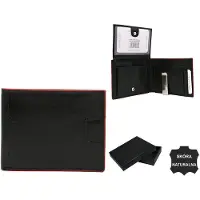 Rovicky Brieftasche für Männer Casobus schwarz rot One size