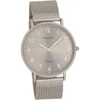 Oozoo Damen Herren Armbanduhr beige Analog Vintage Series Metallarmband D2UOC20380