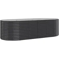 Syfax Hochbeet Verzinkter Stahl 249x100x68 cm Anthrazit
