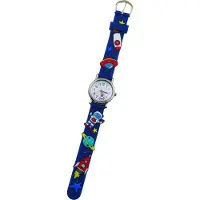 Excellent Analoge Kinderuhr blau – Astronaut