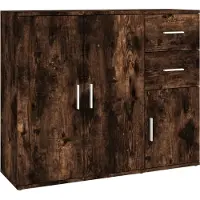 Syfax Sideboard Räuchereiche 91x29,5x75 cm Holzwerkstoff