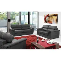 AEA Leder Design Couch Polster Sitz Garnitur Sofa Garnituren 3+2 Leder Sofas Set