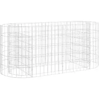Syfax Gabionen-Hochbeet Verzinktes Eisen 120x50x50 cm