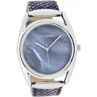 Oozoo Damen Armbanduhr blau Analog Timepieces Lederarmband D2UOC9167A