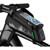 RockBros Fahrradtasche Rahmentasche für Handy 6.00'' schwarz wasserdicht