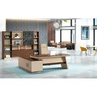 AEA Büromöbel Ecke Schreibtisch Bürotisch Arbeitstisch Tisch Holz Braun