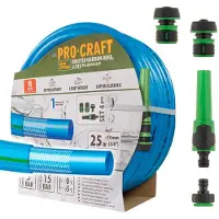 Procraft Gartenschlauch 3/4 Zoll (19 mm) 25 m UV-beständig 15 bar Maximaldruck PR-3KGH1925F