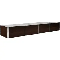 Syfax Garten-Hochbeet Braun 320 x 80 x 45 cm Verzinkter Stahl