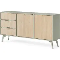 3Xeliving Kommode, Sideboard, Stilvolle Eukalyptus und Braun, B 158 cm