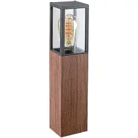Rabalux 7196 Außenstehleuchte Wales, E27, Aluminium, braun, Modern, 42cm