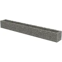 Syfax Gabionen-Hochbeet Verzinkter Stahl 450×50×50 cm